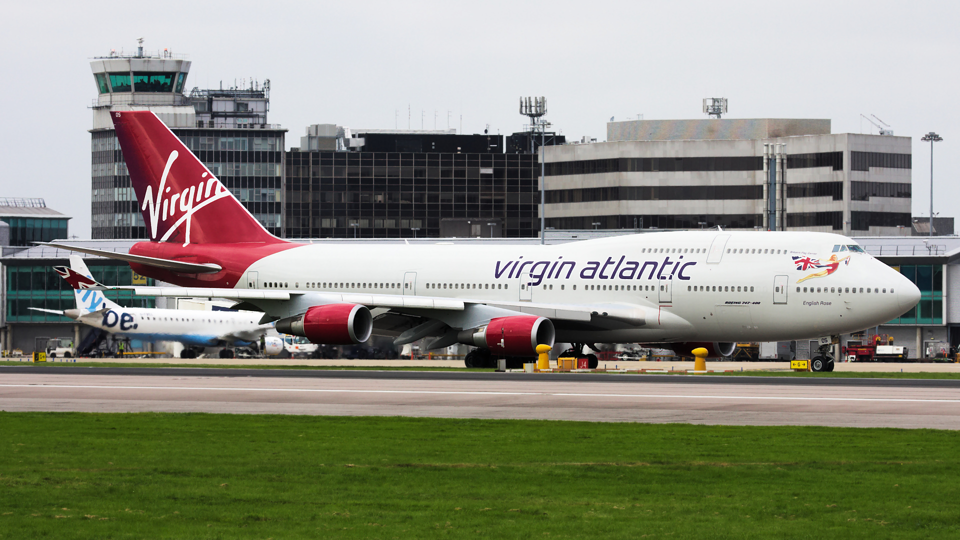 G-VROS ✈ Virgin Atlantic Airways Boeing 747-443 @ Manchester