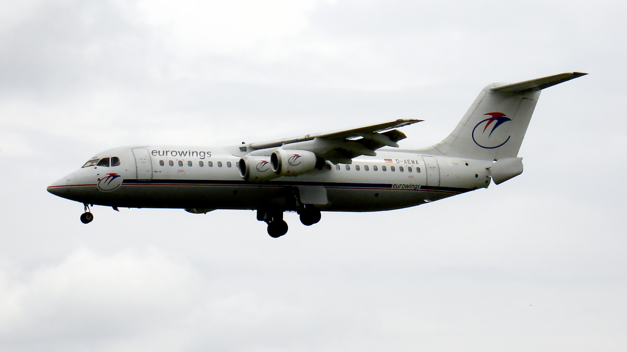 D-AEWA ✈ Eurowings British Aerospace 146-300 @ Warsaw-Chopin