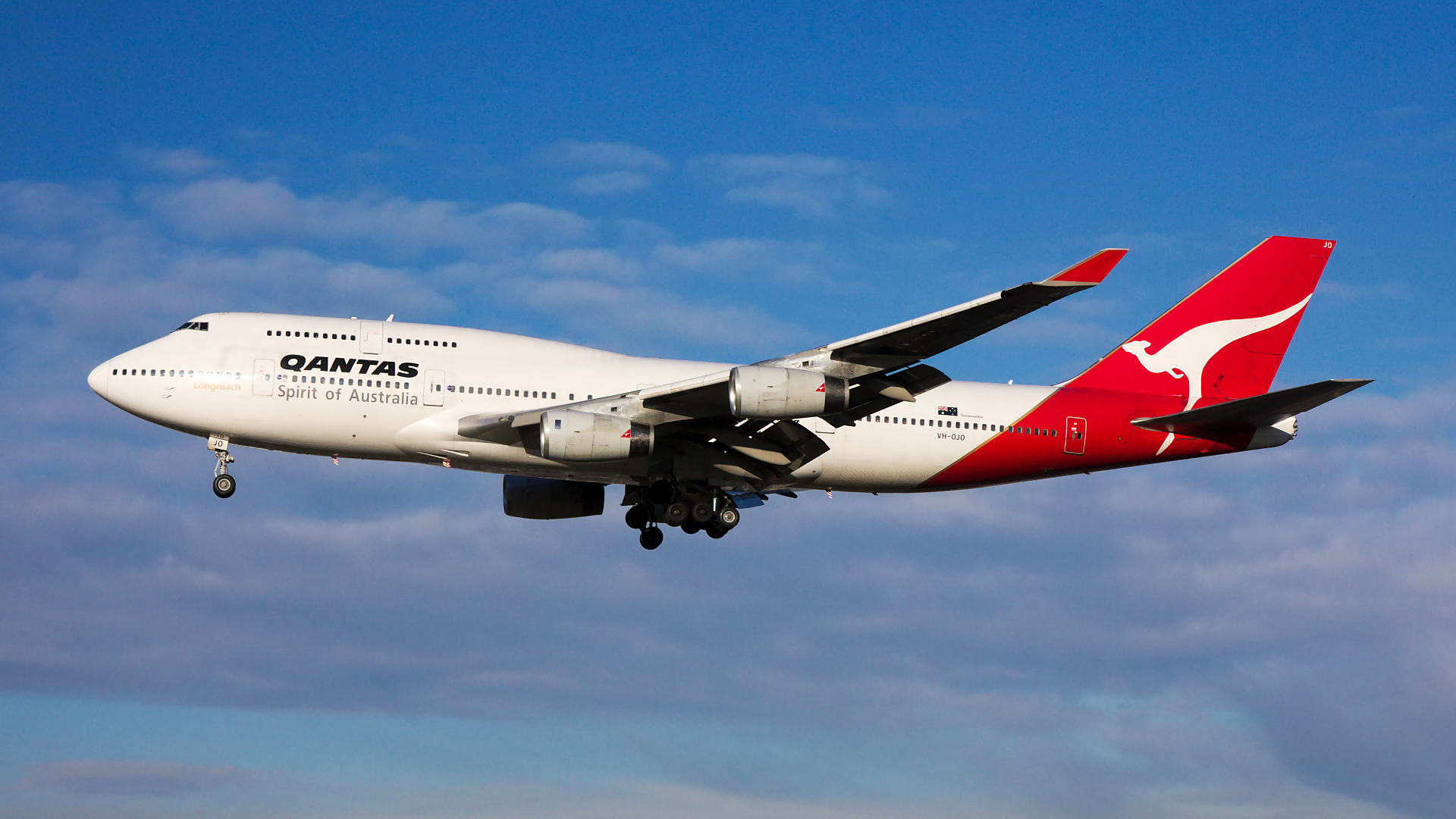 VH-OJO ✈ Qantas Boeing 747-438 @ London-Heathrow