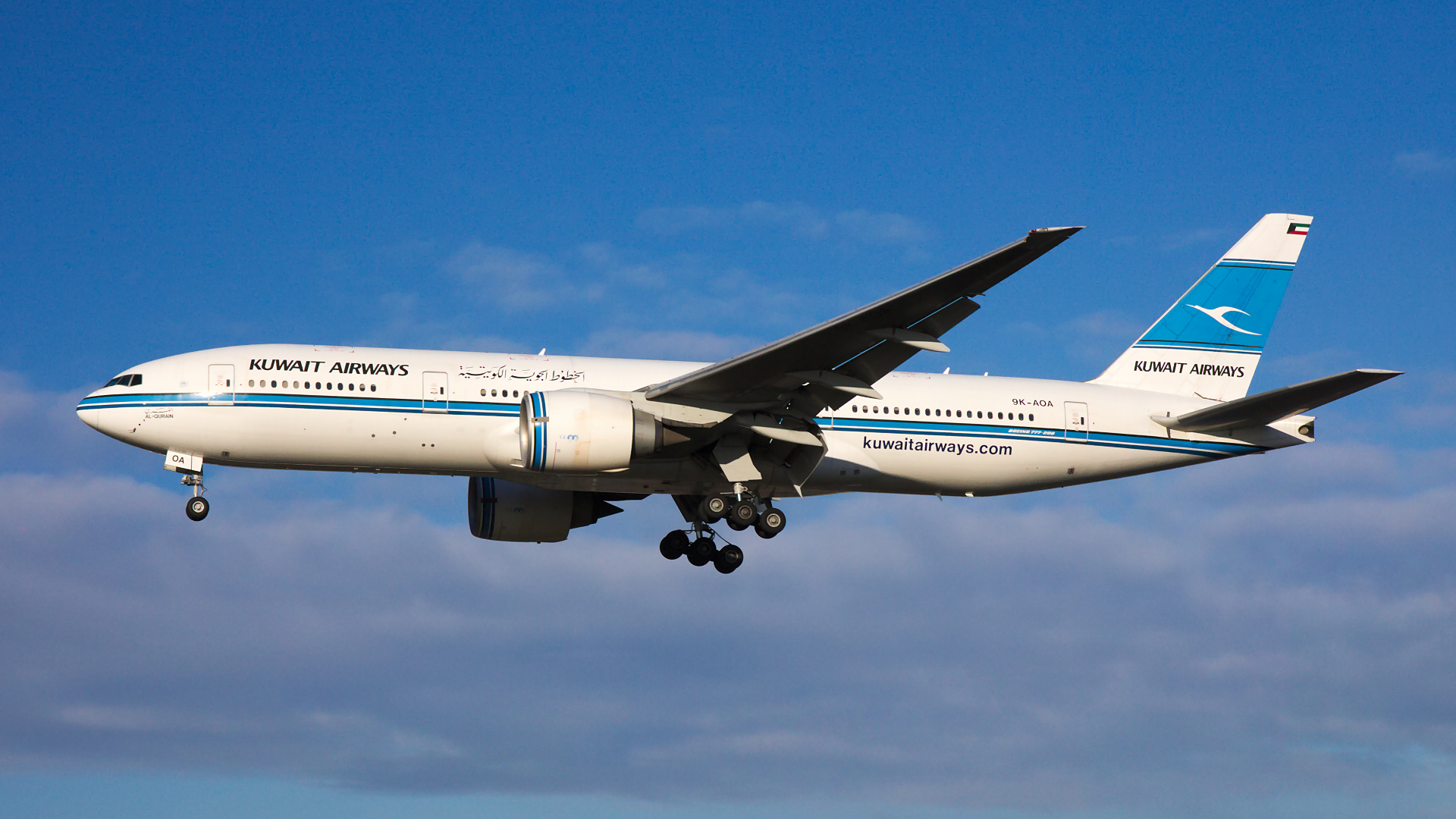 9K-AOA ✈ Kuwait Airways Boeing 777-269ER @ London-Heathrow
