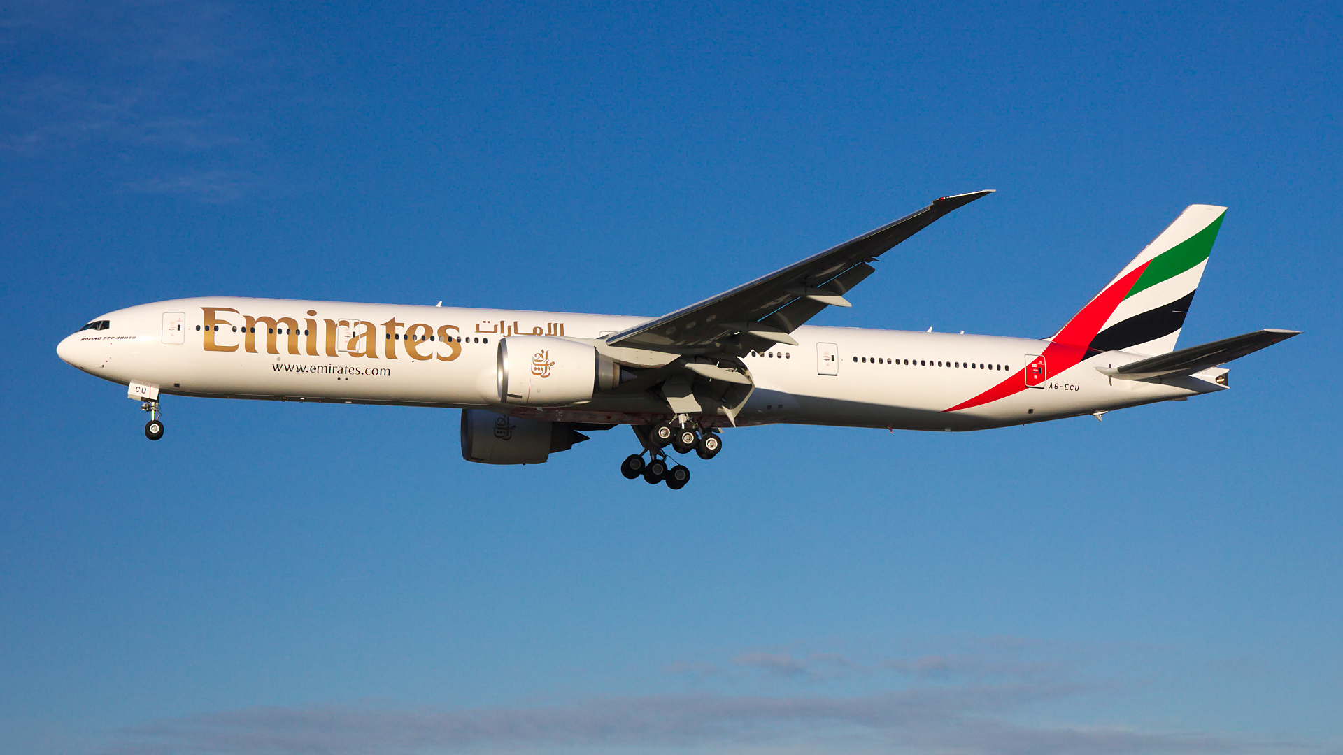 A6-ECU ✈ Emirates Airline Boeing 777-31HER @ London-Heathrow