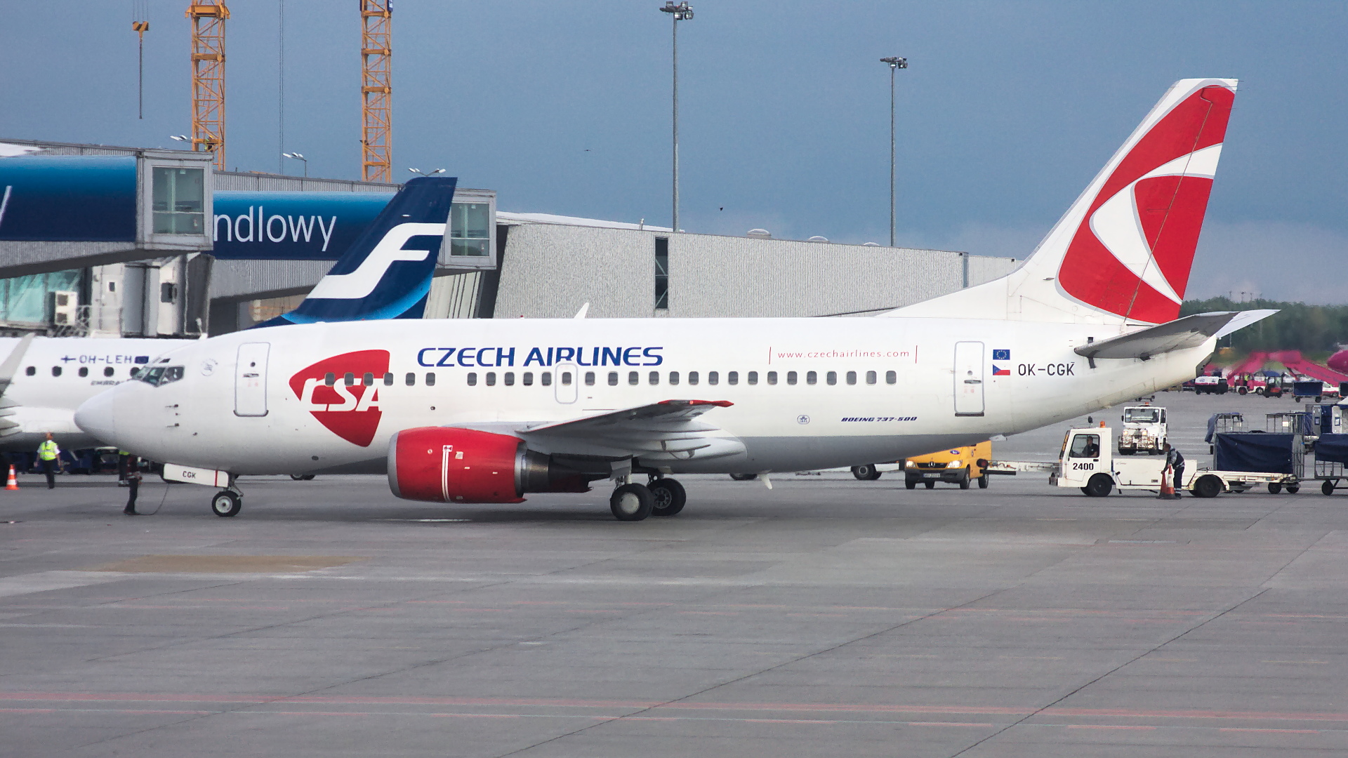 OK-CGK ✈ Czech Airlines Boeing 737-55S @ Warsaw-Chopin