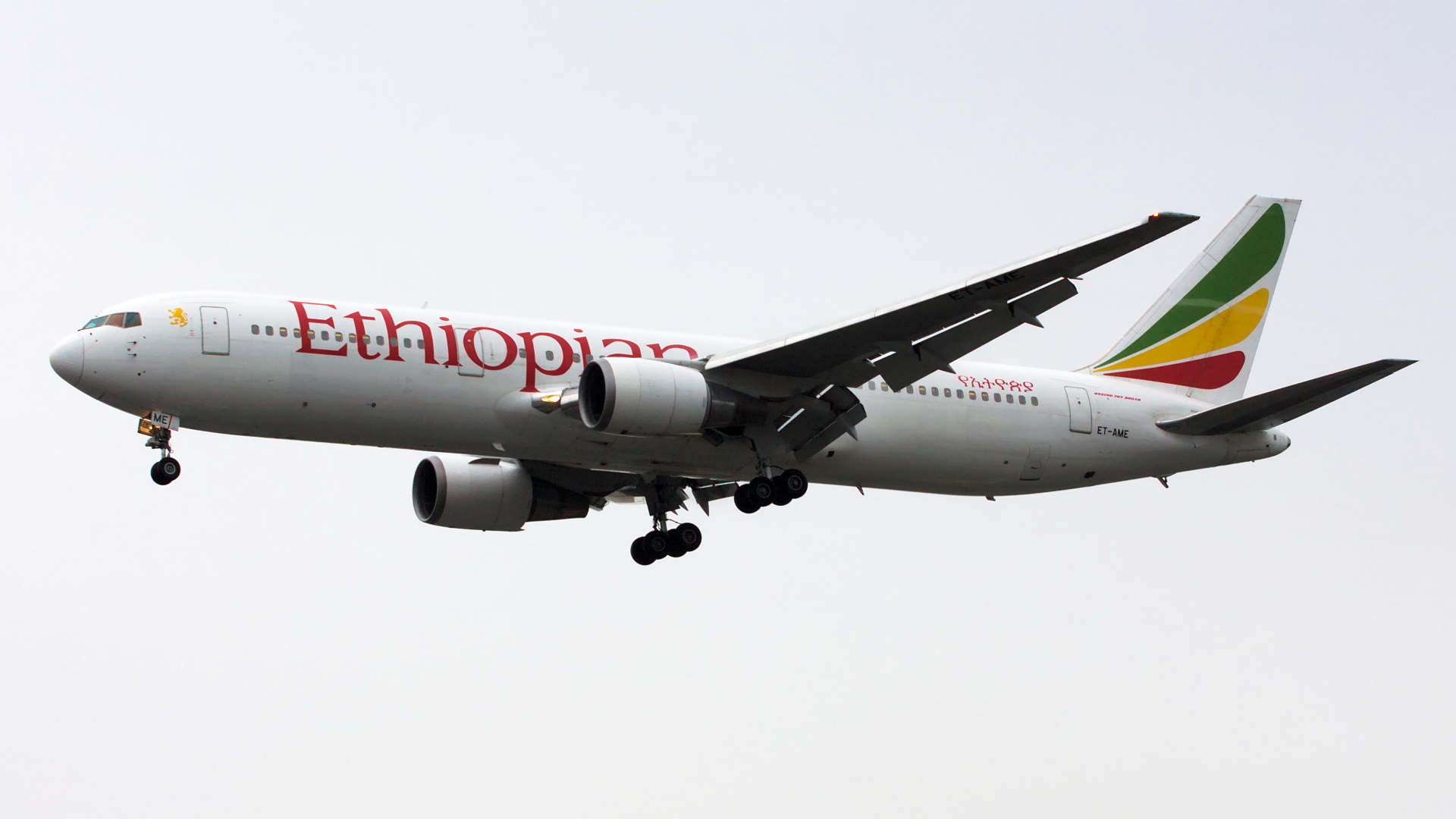 ET-AME ✈ Ethiopian Airlines Boeing 767-306ER @ London-Heathrow