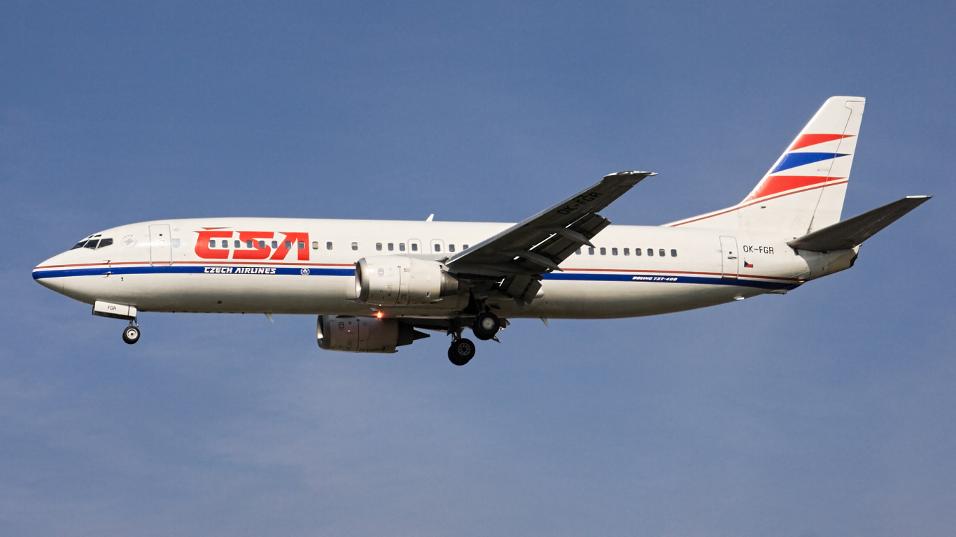 OK-FGR ✈ Czech Airlines Boeing 737-45S @ London-Heathrow