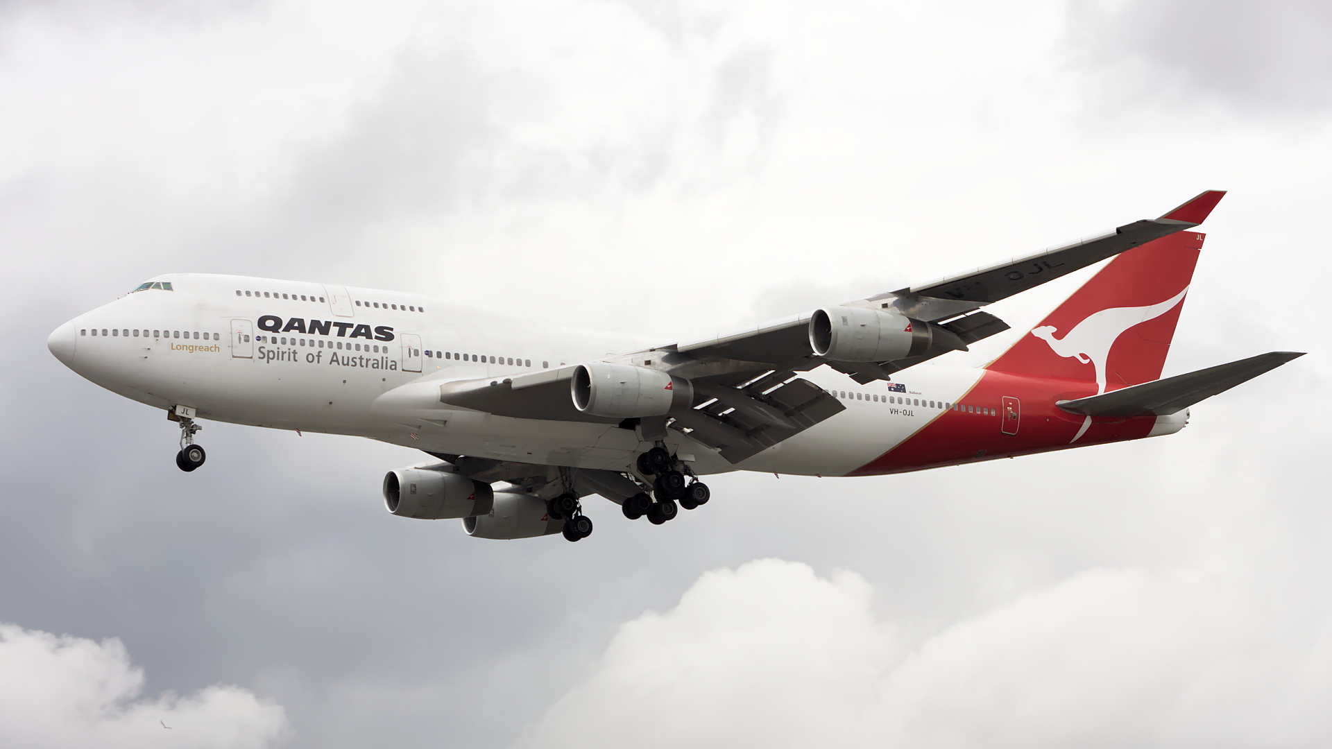 VH-OJL ✈ Qantas Boeing 747-438 @ London-Heathrow