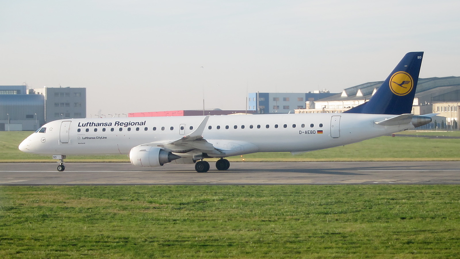 D-AEBD ✈ Lufthansa Regional Embraer ERJ-195LR @ Warsaw-Chopin