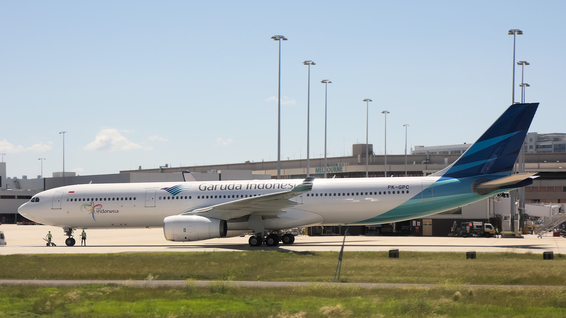 PK-GPC ✈ Garuda Indonesia Airbus A330-341 @ Melbourne-Tullamarine