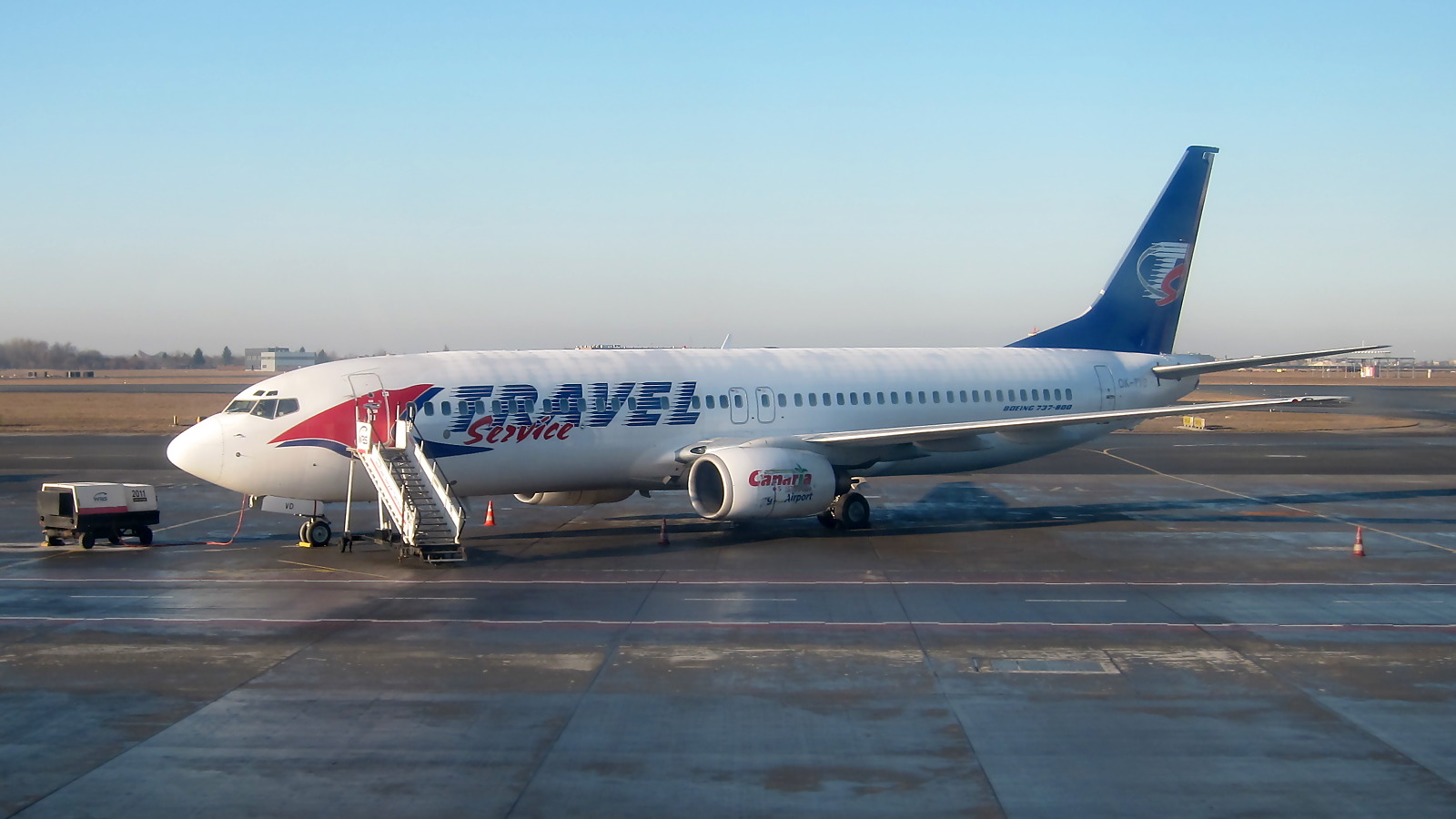OK-TVD ✈ Travel Service Boeing 737-86N @ Warsaw-Chopin