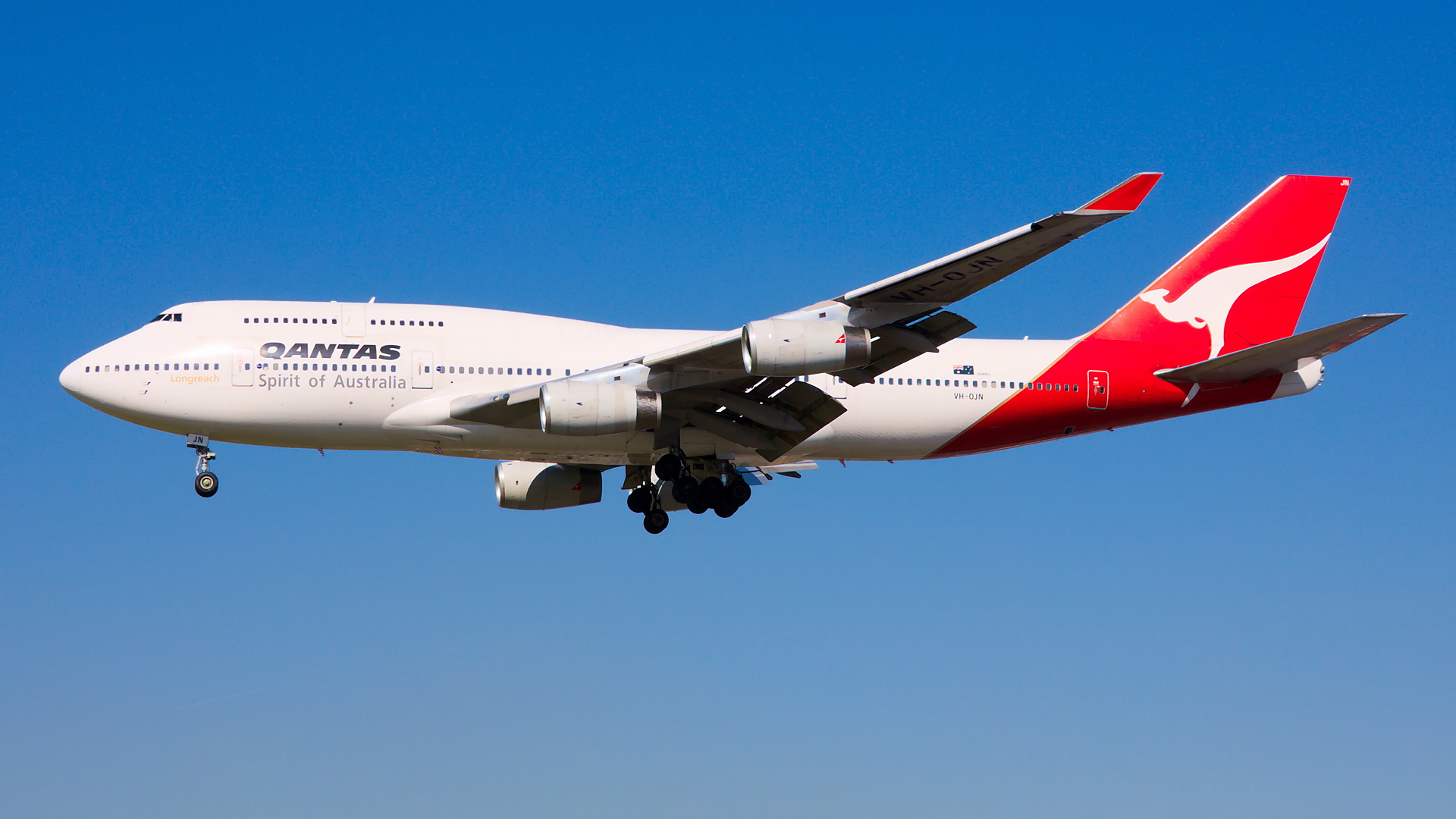 VH-OJN ✈ Qantas Boeing 747-438 @ London-Heathrow
