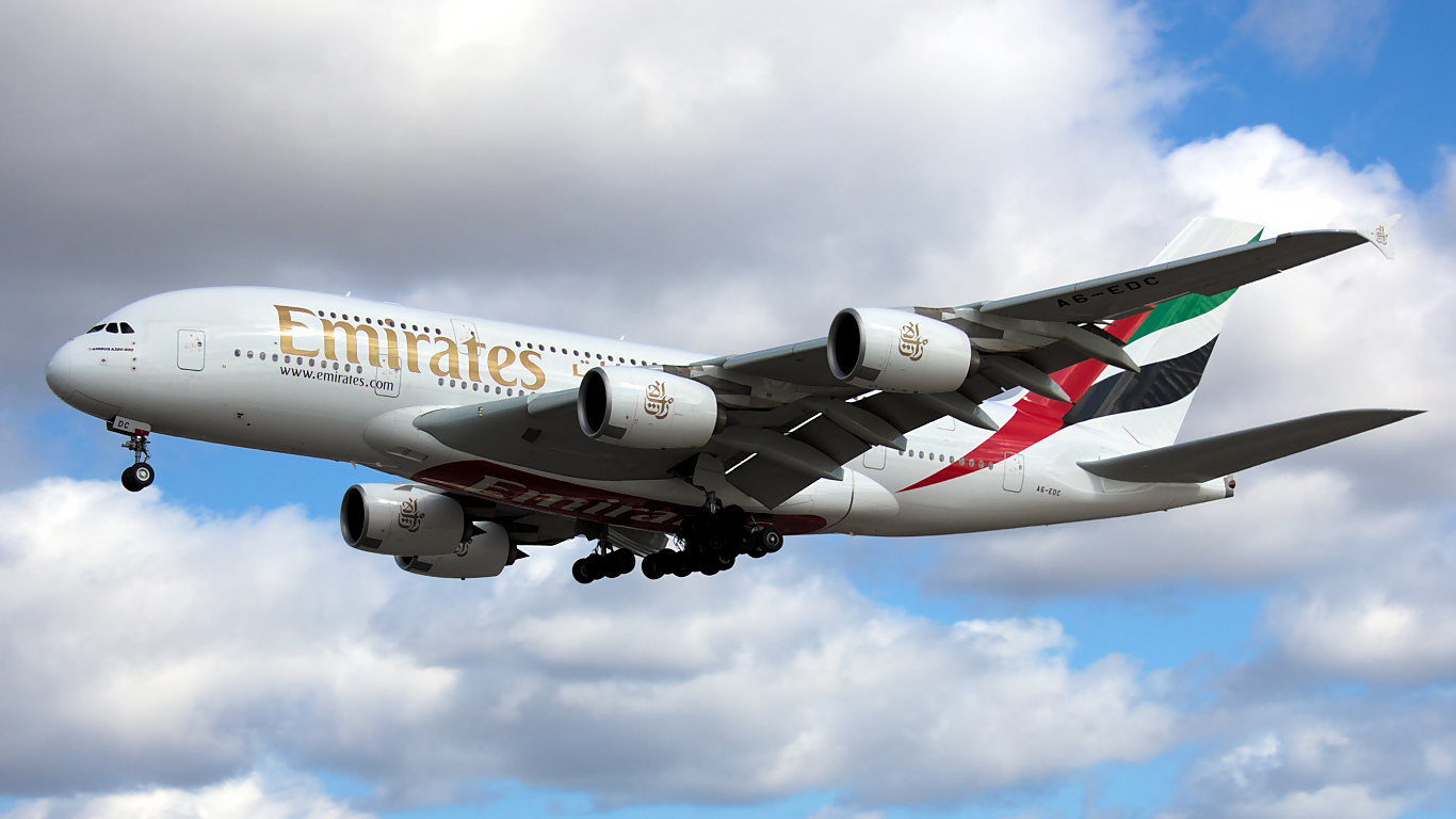 A6-EDC ✈ Emirates Airline Airbus A380-861 @ London-Heathrow