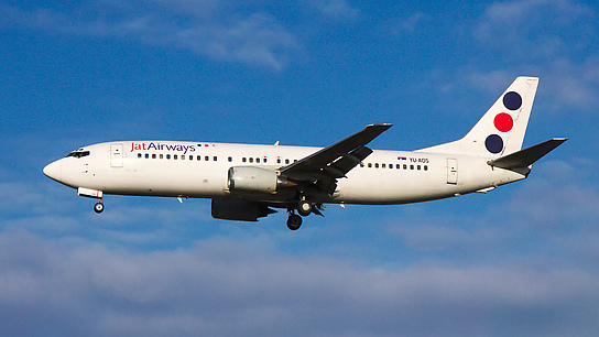 YU-AOS ✈ Jat Airways Boeing 737-4B7